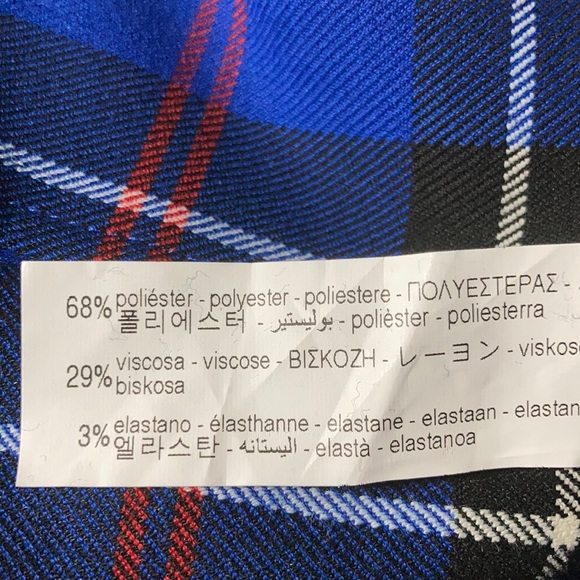 Zara plaid side slit midi skirt, blogger's favorite! - Picture 9 of 9